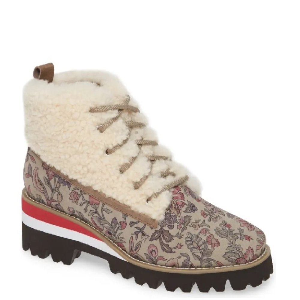 Cecelia New York Harlan Boot With Faux Shearling Trim